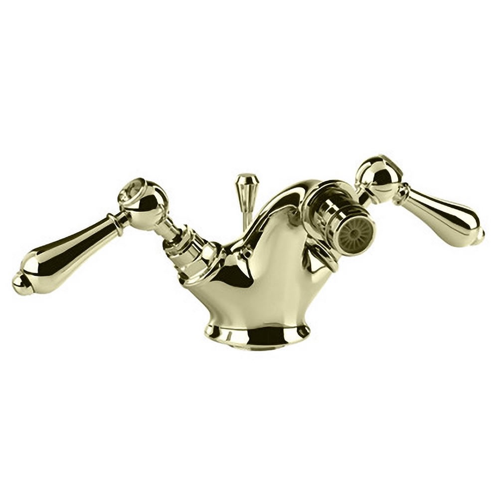 Imperial Regent Antique Gold Mono Bidet Mixer With Pop Up Waste